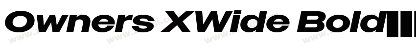 Owners XWide Bold字体转换